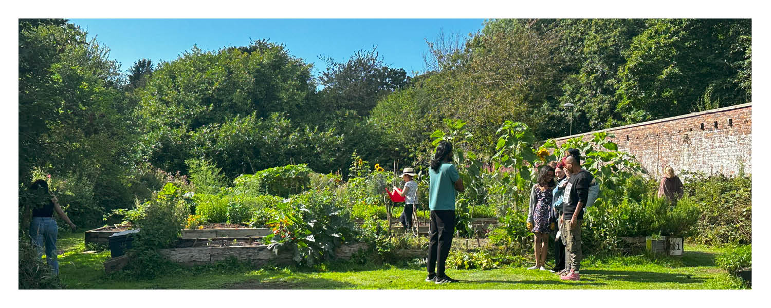 Students in Walled Garden Allotments